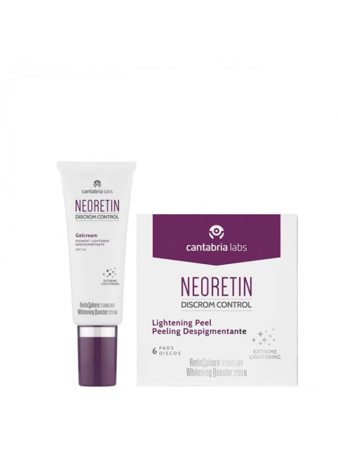 Neoretin Discrom Control Cream Gel Gift Set + Whitening Peel-Off Wipes